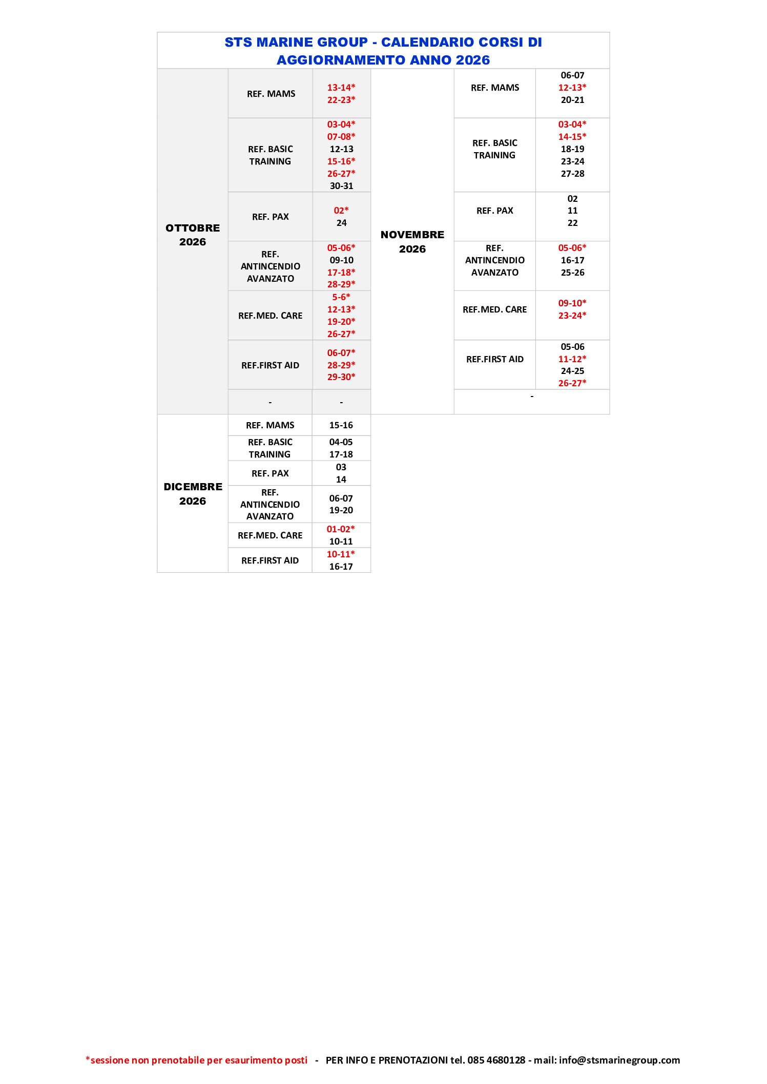 CALENDARIO CORSI AGGIORNAMENTO 2026.rev.66